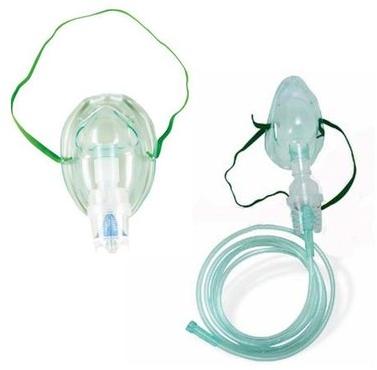 Plastic Nebulizer and Oxygen Mask, for Hospital, Pattern : Elastic Headloop