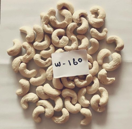 W160 Cashew Nuts, Color : Ivory