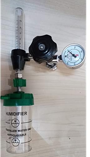 Oxygen Cylinder Regulator with Flowmeter and Humidifier
