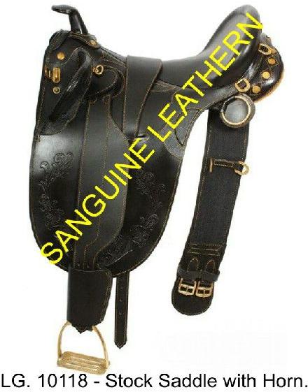Horse Saddle Australian, Color : Black, Brown, etc.