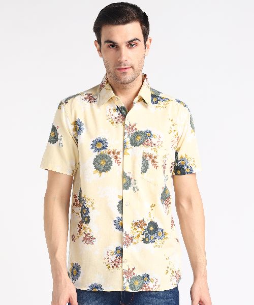Half Sleeves Mens Party Wear Shirt, Feature : Anti Shrink, Anti Wrinkle,  Pattern : Plain, Printed at Rs 400 / Piece in Jaipur