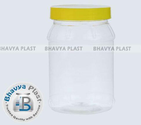 Plastic Round Jar, Pattern : Plain
