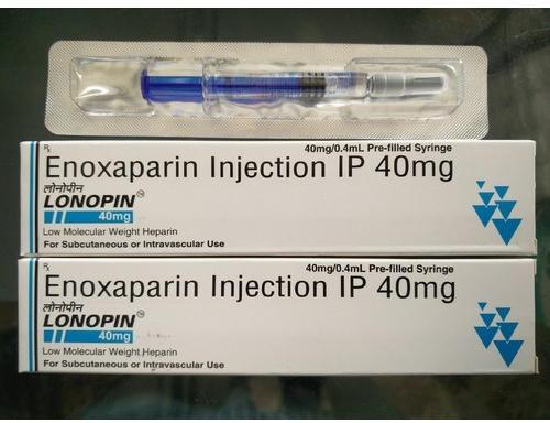 Enoxaparin injection 40 mg, Grade : Pharmaceutical Grade