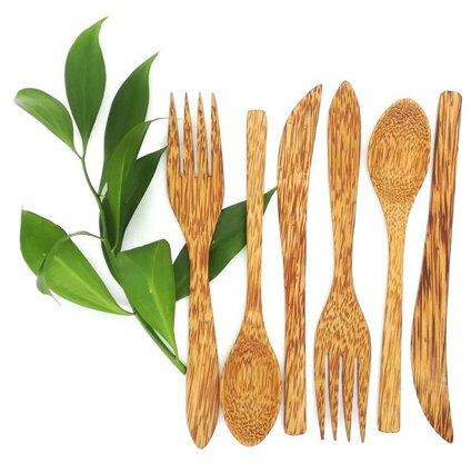 Polished Coconut Cutlery, for Kitchen