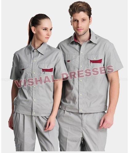 Plain Industrial Uniform, Size : 30 to 44