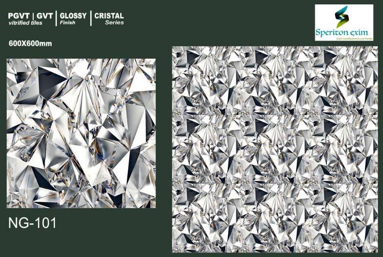 Polished 600x600mm Crystal Series Tiles, For Kitchen, Interior, Exterior, Packaging Type : Cardboard Box