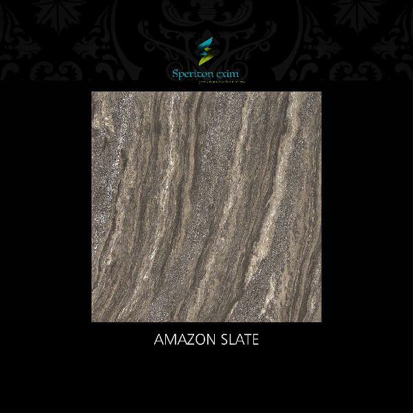 Amazon Dark Series Slate Double Charge Vitrified Tiles