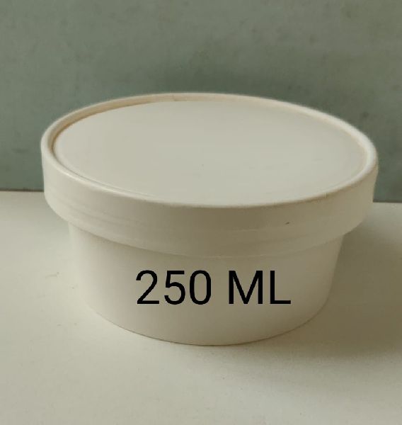 250ml Paper Food Container With LID, Certification : ISO 9001:2008 Certified, ISI Certified