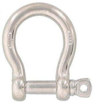Galvanized D Shape Stainless Steel Shackles, Size : 10 mm