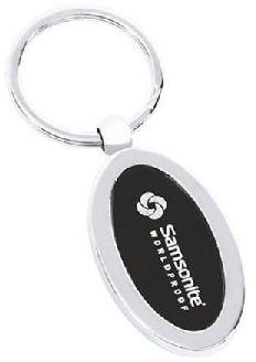 Polished Metal 100-150gm Oval Keychain, Packaging Type : Polybag