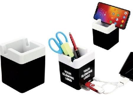 Pen Holder With USB Port, Packaging Type : Carton Box