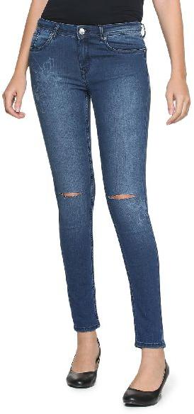 Stitched Denim Ladies Jeans, Feature : Anti-Wrinkle, Comfortable ...