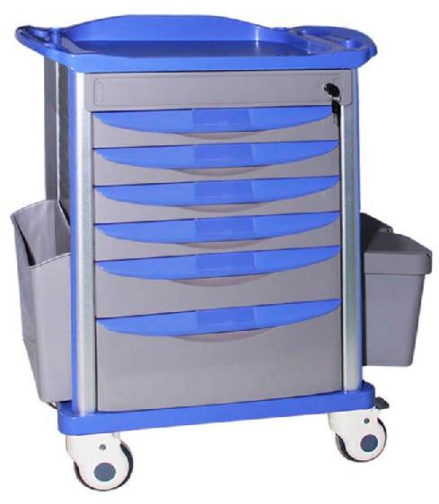 Stainless Steel Polished MT003 Medicine Trolley, for Hospital, Laboratory, Feature : Durable, High Quality