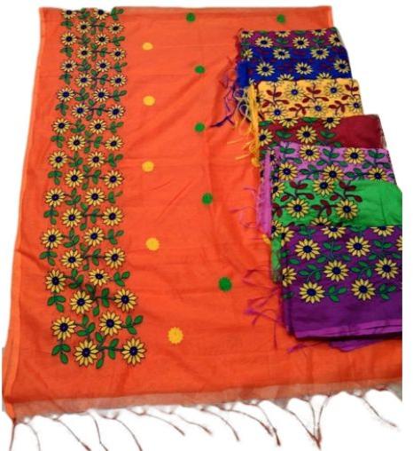 Cotton Handloom Printed Saree, Technics : Machine Made