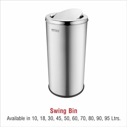 Stainless Steel swing bin, for Commercial, Feature : Anticracking, Durable, Eco Friendly, Good Strength