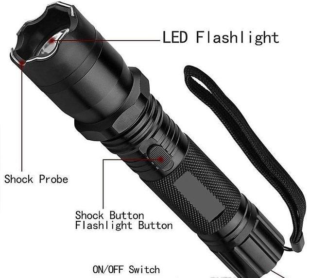 Self Defense Electric Shock Flashlight