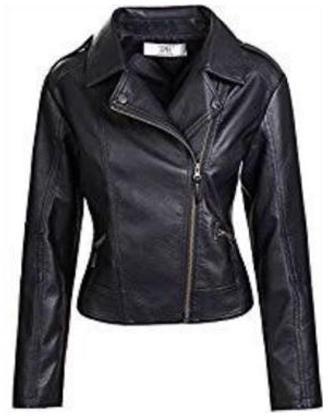 Cosmus Plain Ladies Fancy Leather Jacket, Sleeve Type : Full Sleeve