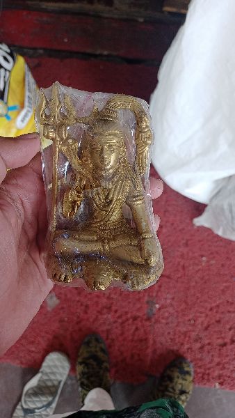 500 grams Polished Plain Brass Shiva Statue, Packaging Type : Thermocol Box, Carton Box, Cardboard Box