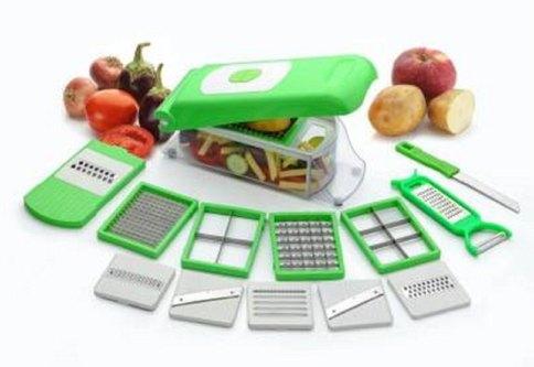 Plastic Fruit Cutter Set, Color : Green