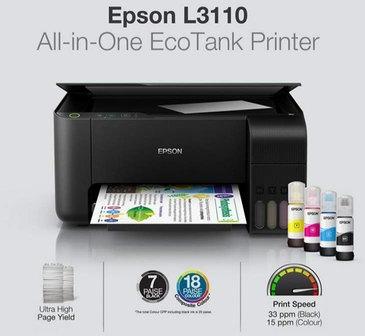 Epson Tank Printer, Model Number : L3110