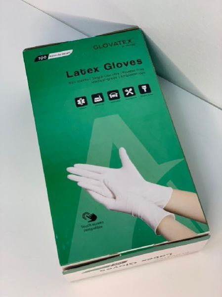 GLOVATEX (Latex Gloves) Multisizes, Wear Type : Full Fingered