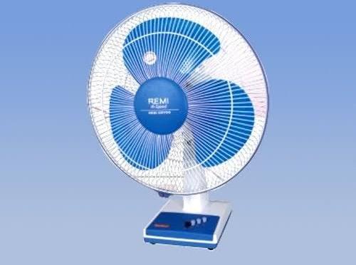 Remi Solar Dc Table Fan, Color : Blue