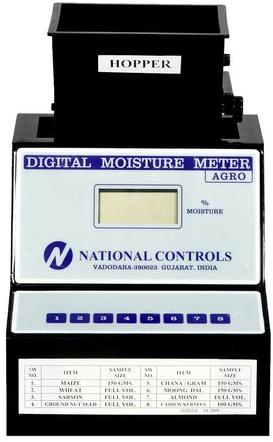 NATIONAL CONTROLS Digital Grain Moisture Meter, Color : Black