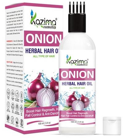 Kazima Perfumers Onion Herbal Hair Oil, Certification : ISO/GMP/FDA/HACCP/HALAL