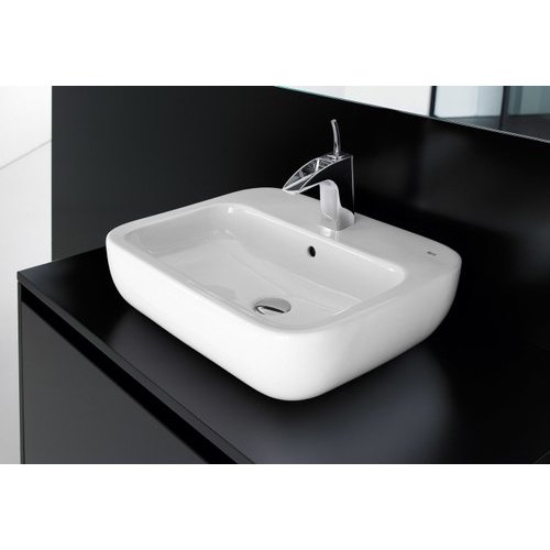 Roca Ceramic Wash Basin, for Bathroom, Color : White