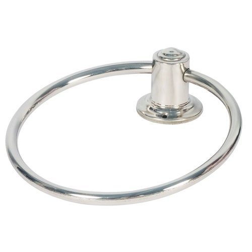Stainless Steel SS Round Towel Ring, Color : Silver