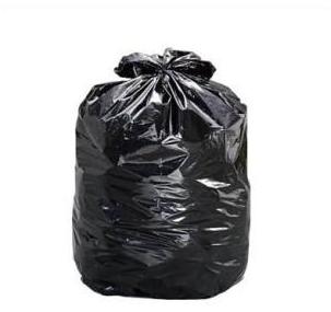 LDPE Plain Garbage Bag, Color : Black