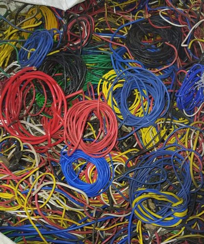 PVC Electric Wire Scrap, for Industrial Use, Color : Black, Blue, Green, Pink, Voilet, White, Yellow