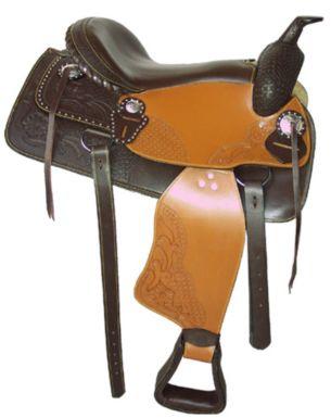 Article No. SI-1011 Leather Western Saddles