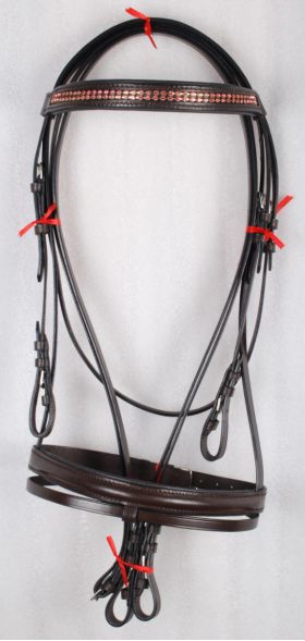 Article No. SI-330 V Leather Bridles, Size : Full, Cob, Pony