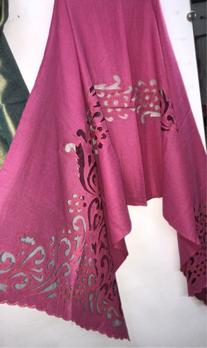 Silk Plain cashmere shawl, Gender : Female
