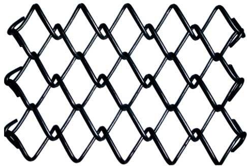 Coated Safety Chain Link Fence, for Indusrties, Color : Black, Silver