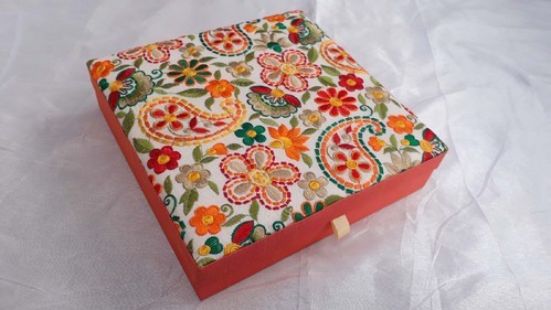 Embroidered Jewelry Box