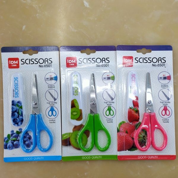 6501JiWA Mini Fruit With Sleeve Suction Card Stainless Steel Scissors