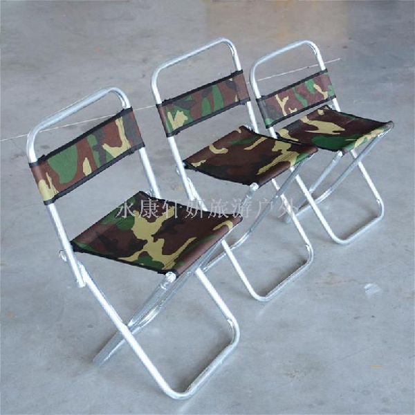 Camo large metal backrest outdoor fishing stool portable folding stool  train station bench at Rs 74 / Unit in Kochi