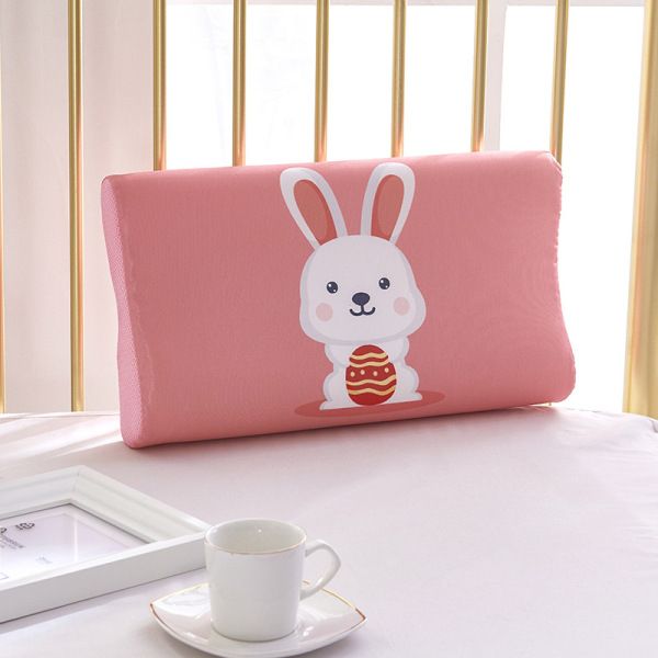 The Spring and Summer Ice Silk Adult Children Thailand Latex Pillow Case Student Dormitory