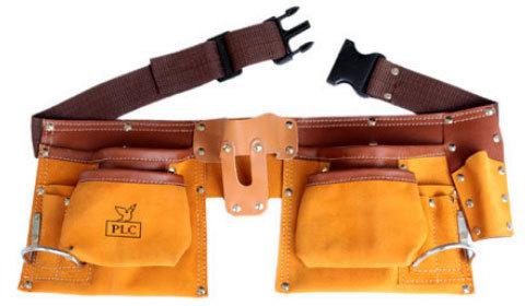 Carpenter Leather Tool Belt, Color : Yellow