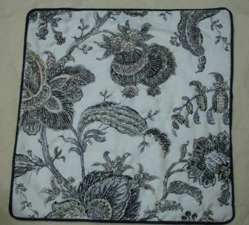 Rectangular Silk Printed Cushion Covers, Design : Sequin work