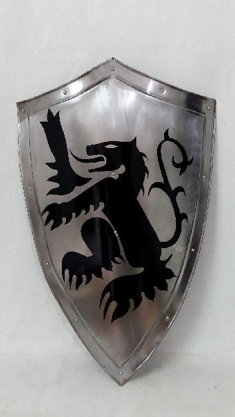 Silver Printed Iron Shield