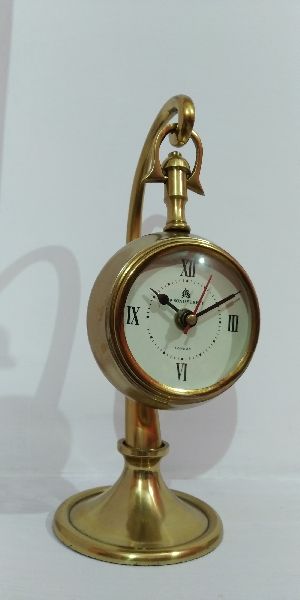 Brass Table Hanging Clock, for Home, Office, Decoration, Specialities : Durable, Fine Finish, Elegant Attraction