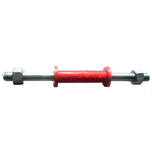 Mild Steel Dumbbell Rod, Color : Silver Red