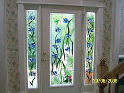 Designer Stained Glass Door