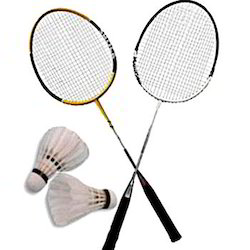 Metal Plastic Badminton racket, Width : 8inch, 9inch