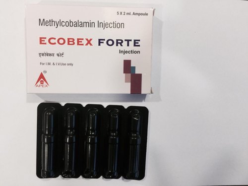 Ecobex Forte Methylcobalamin Injection, Packaging Type : Strip, Box