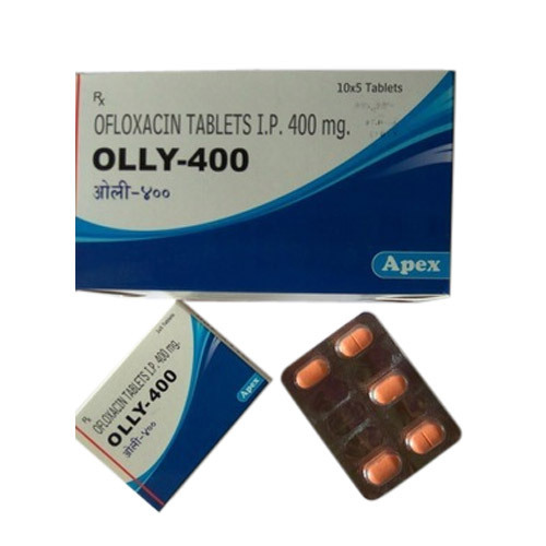 OLLY-400 Ofloxacin Tablet, Packaging Type : Strips