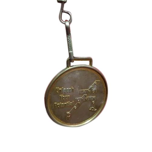 Round Brass Olympic Medal, for Champions Awards, Sports, Pattern : Carved